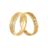Cặp Nhẫn Cưới Kim Cương Vàng 18k Pnj Vàng Son 00165-00918