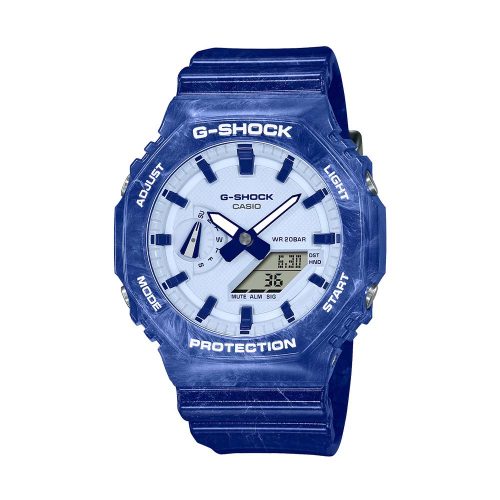 Đồng Hồ Casio Nam Ga-2100bwp-2adr Dây Pu